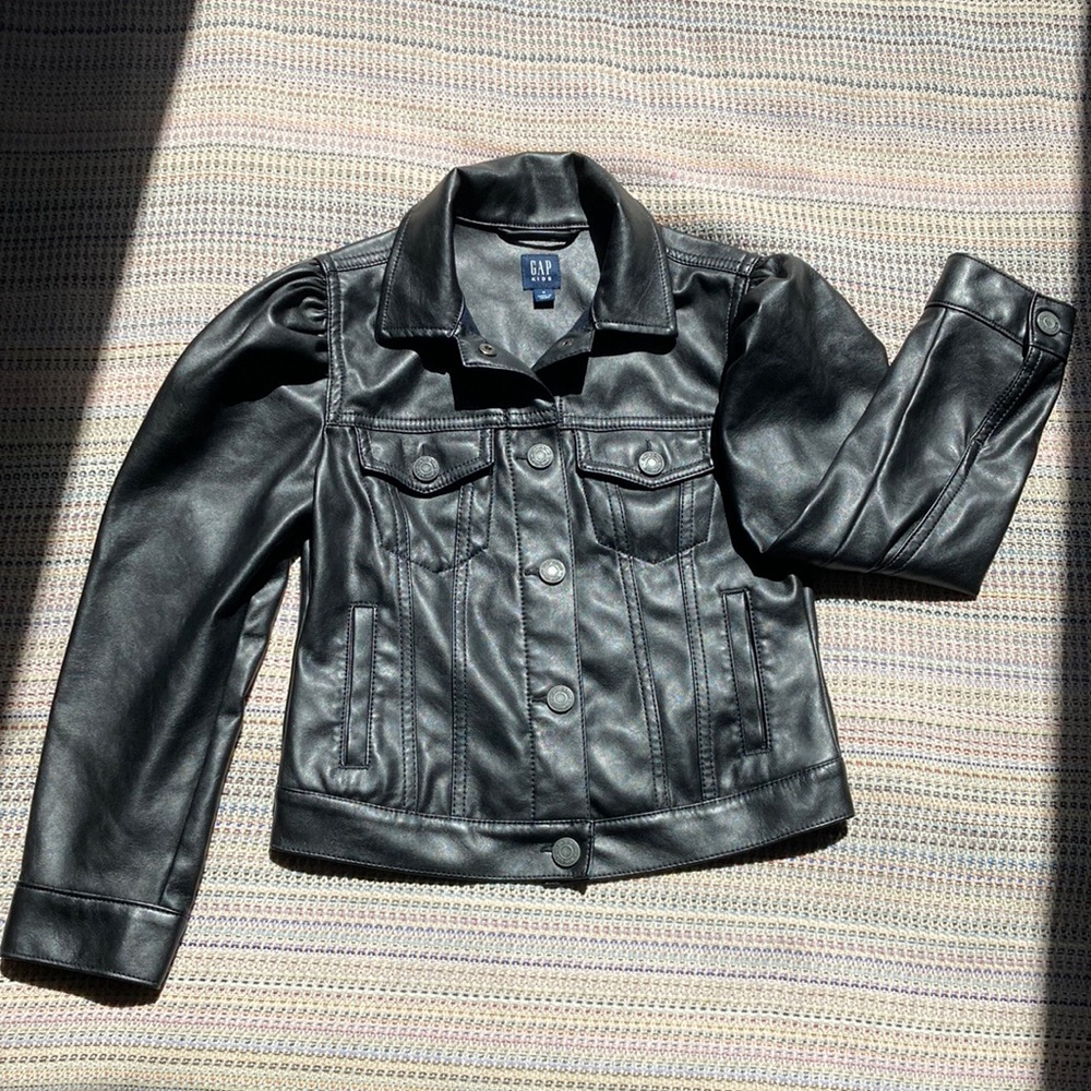Gap vegan leather jacket